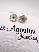 Load image into Gallery viewer, Van Cley greek eye earrings
