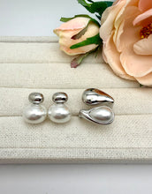 Load image into Gallery viewer, Shell pearl silver base high quality earrings
