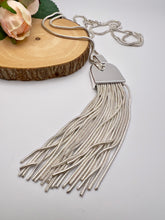 Load image into Gallery viewer, Long tassel snake chain necklace
