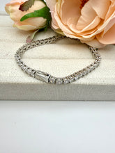 Load image into Gallery viewer, Tennis 4mm cz stones and fine finish bracelet
