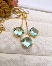 Load image into Gallery viewer, Round crystal cut jewelry set
