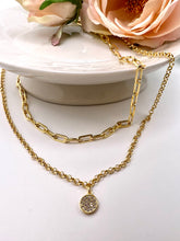 Load image into Gallery viewer, Two different sizes and layers necklace
