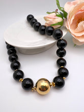 Load image into Gallery viewer, Ball resin necklace golden ball detail Seductive Collection
