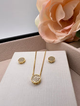 Load image into Gallery viewer, Delicate cz round Valentina jewelry set
