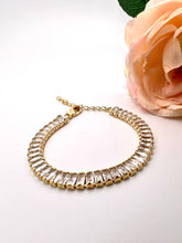 Load image into Gallery viewer, Baguette cz with extention  bracelet
