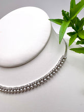 Load image into Gallery viewer, Mini pearl cz diamond choker necklace
