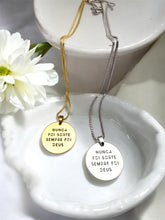 Load image into Gallery viewer, It was never luc it was always God medal necklace
