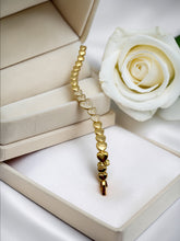Load image into Gallery viewer, Cz set on top hearts top Valentina Collection bracelet
