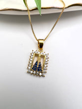 Load image into Gallery viewer, Our Lady of Aparecida square cz necklace
