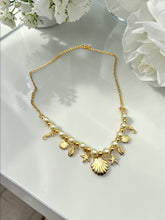 Load image into Gallery viewer, Pearl necklace sea pendants necklace
