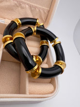 Load image into Gallery viewer, Acrylic bracelet Seductive Collection plated details
