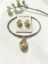 Load image into Gallery viewer, Two colors organic solid choker set
