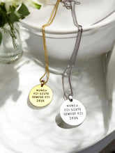 Load image into Gallery viewer, It was never luc it was always God medal necklace

