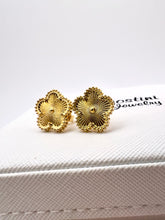 Load image into Gallery viewer, Van Cley gold plated stud earrings
