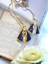 Load image into Gallery viewer, Medium 1' double-sided Our Lady cz paved necklace
