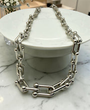 Load image into Gallery viewer, Selfsame Tiffy crescent links necklace
