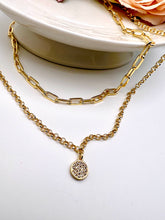 Load image into Gallery viewer, Two different sizes and layers necklace
