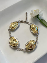 Load image into Gallery viewer, Organic 2 gold and silver bracelet
