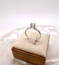 Load image into Gallery viewer, Delicate solitaire cz diamond ring
