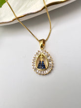 Load image into Gallery viewer, Our Lady of Aparecida drop cz necklace
