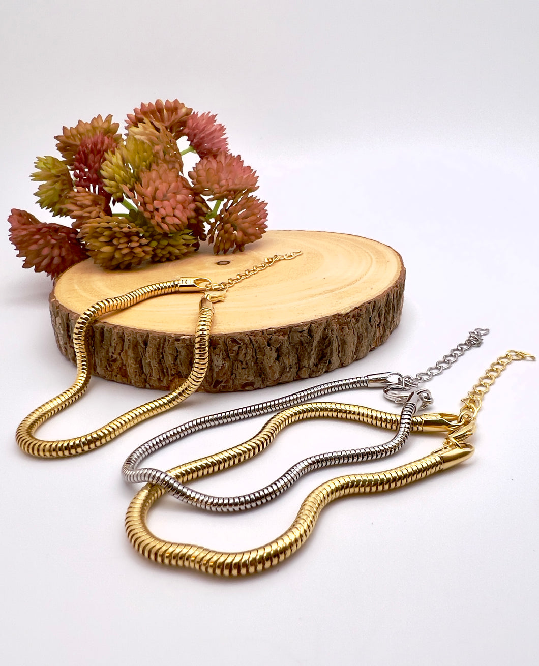 Round snake 3mm classic bracelet