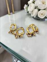 Load image into Gallery viewer, Organic-style earrings with 2-in-1 pendants
