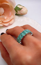 Load image into Gallery viewer, High quality tourmaline Paraiba prong ring
