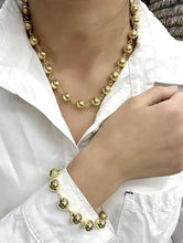 Load image into Gallery viewer, Ball choker necklace with tube details
