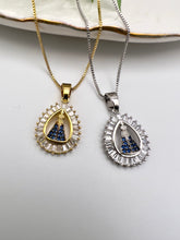 Load image into Gallery viewer, Our Lady of Aparecida drop cz necklace
