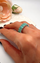 Load image into Gallery viewer, High quality tourmaline Paraiba prong ring
