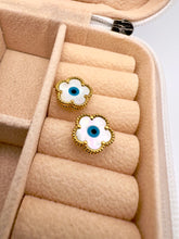 Load image into Gallery viewer, Van Cley greek eye earrings
