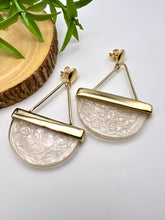 Load image into Gallery viewer, Seductive Collection Acrylic shades of cream options earrings
