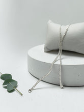 Load image into Gallery viewer, Cz tennis tie necklace
