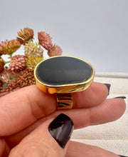 Load image into Gallery viewer, Organic black 1.3 inches ring
