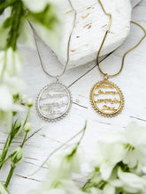 Load image into Gallery viewer, It Was Never Luck, It Was Always God Cursive writing Necklace
