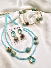 Load image into Gallery viewer, Imperial jasper natural gemstone 4 balls bracelet
