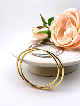 Load image into Gallery viewer, Classic 2,25&#39; thin tube hoop earrings
