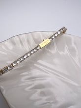 Load image into Gallery viewer, Fine cut small cz logo Valentina bracelet

