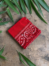 Load image into Gallery viewer, Paisley Bandana cotton scarf
