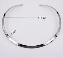 Load image into Gallery viewer, Solid round plain with no detail choker necklace
