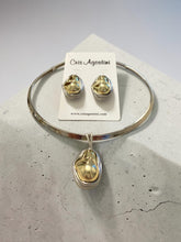 Load image into Gallery viewer, Two colors organic solid choker set
