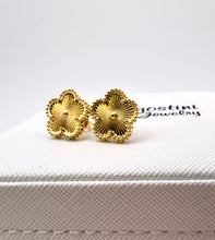 Load image into Gallery viewer, Van Cley gold plated stud earrings
