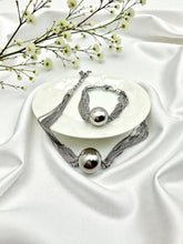 Load image into Gallery viewer, Layered chain round ball bracelet
