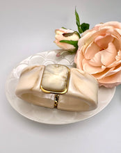 Load image into Gallery viewer, Marbled bracelet with stone detail on top
