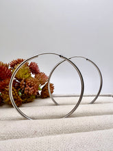 Load image into Gallery viewer, Classic 2.3&#39; diameter hoop earrings
