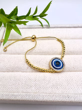 Load image into Gallery viewer, Luck greek eye adjustable bracelet
