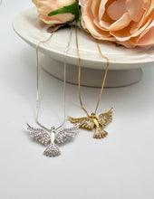 Load image into Gallery viewer, Pave studded holy spirit necklace
