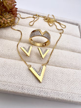 Load image into Gallery viewer, Life V selfsame gold plated jewelry set
