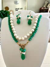 Load image into Gallery viewer, Crystal and jade amazonite necklace
