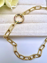 Load image into Gallery viewer, Equal links clasp options short necklace
